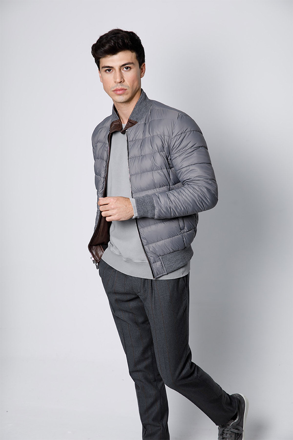 Fradi Dennis Çift Taraflı Dolgulu Deri Ceket-Libas Trendy Fashion Store