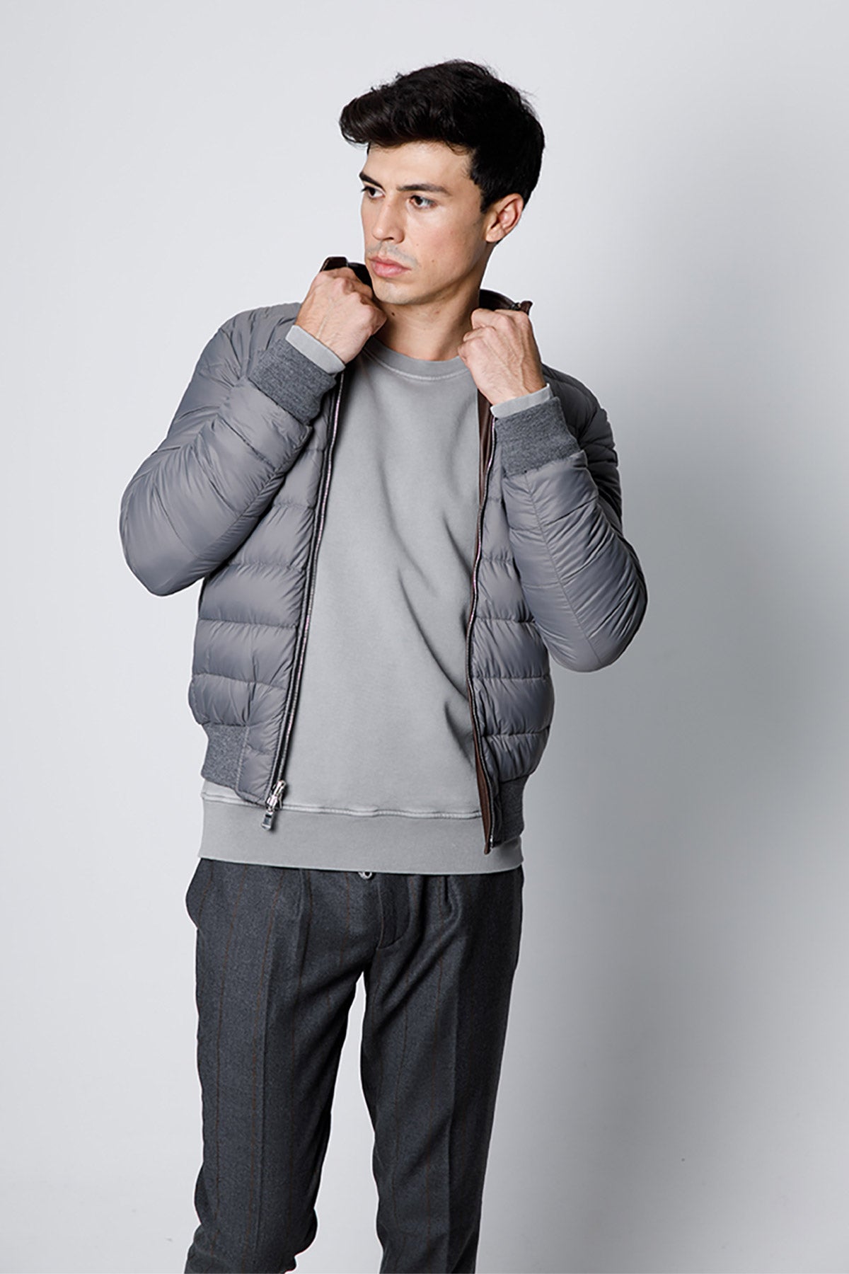 Fradi Dennis Çift Taraflı Dolgulu Deri Ceket-Libas Trendy Fashion Store