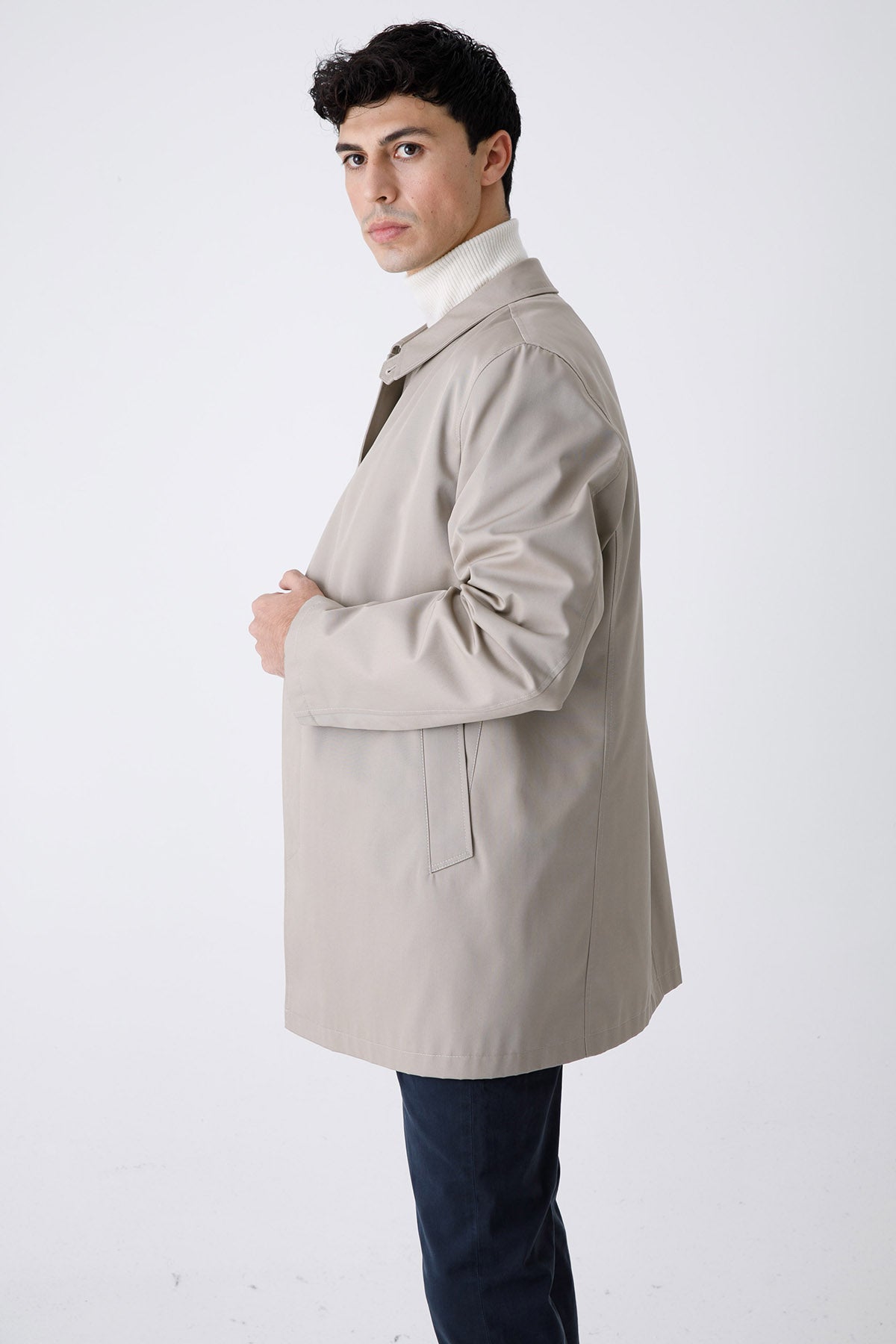 Fradi Gray İç Yelekli Trençkot-Libas Trendy Fashion Store