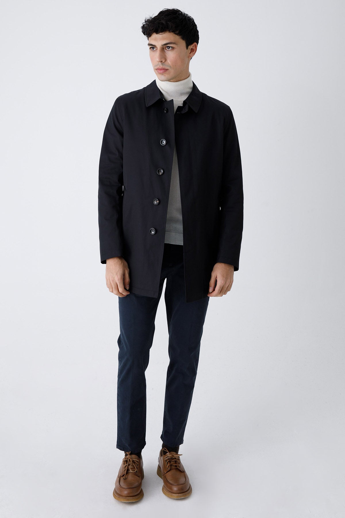 Fradi Gray İç Yelekli Trençkot-Libas Trendy Fashion Store