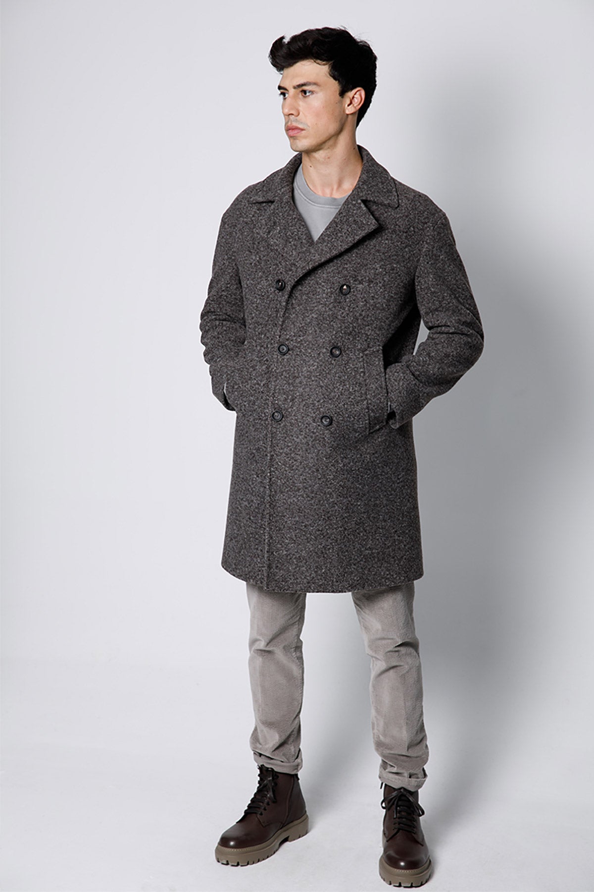 Fradi Shaw Relaxed Performance Kruvaze Palto-Libas Trendy Fashion Store