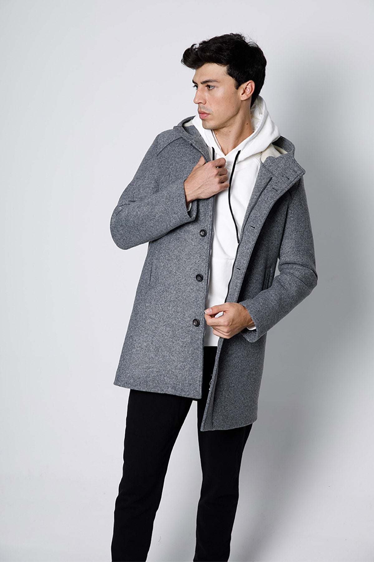 Fradi Wolf Relaxed Performance Kapüşonlu Kaban-Libas Trendy Fashion Store