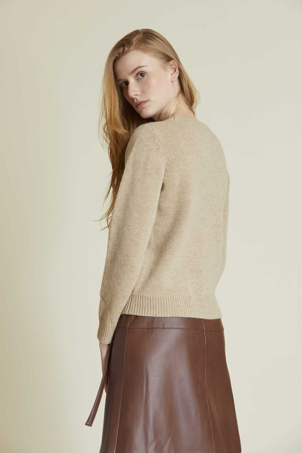 Rene Derhy Çiçek Motifli Yuvarlak Yaka Örgü Triko-Libas Trendy Fashion Store