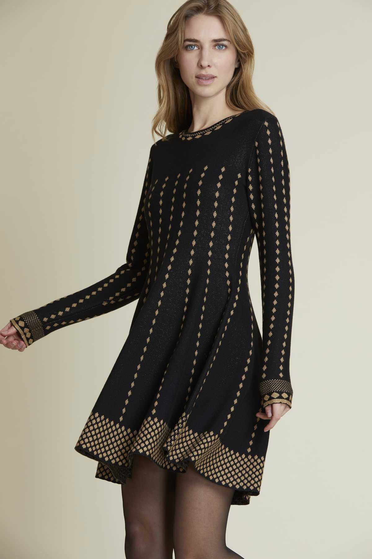 Rene Derhy Volanlı Triko Elbise-Libas Trendy Fashion Store