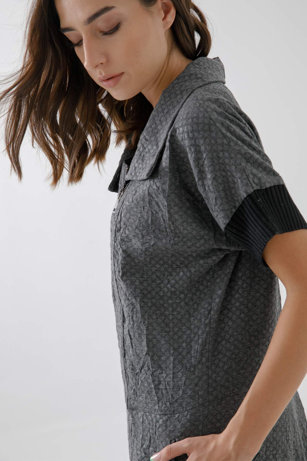 Crea Concept Kısa kollu Midi Elbise-Libas Trendy Fashion Store