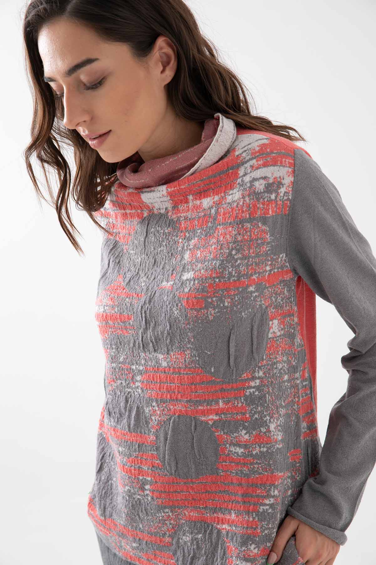 Crea Concept Krinkıl Balıkçı Yaka Triko-Libas Trendy Fashion Store