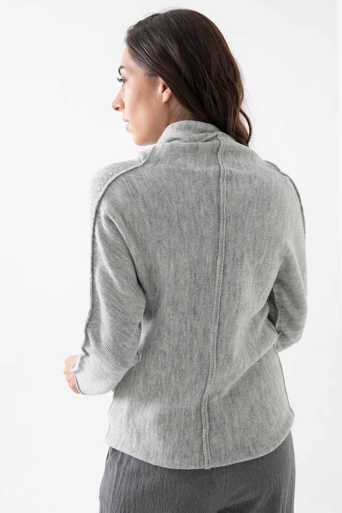 Crea Concept Şal Yaka Önü Puantiyeli Triko-Libas Trendy Fashion Store