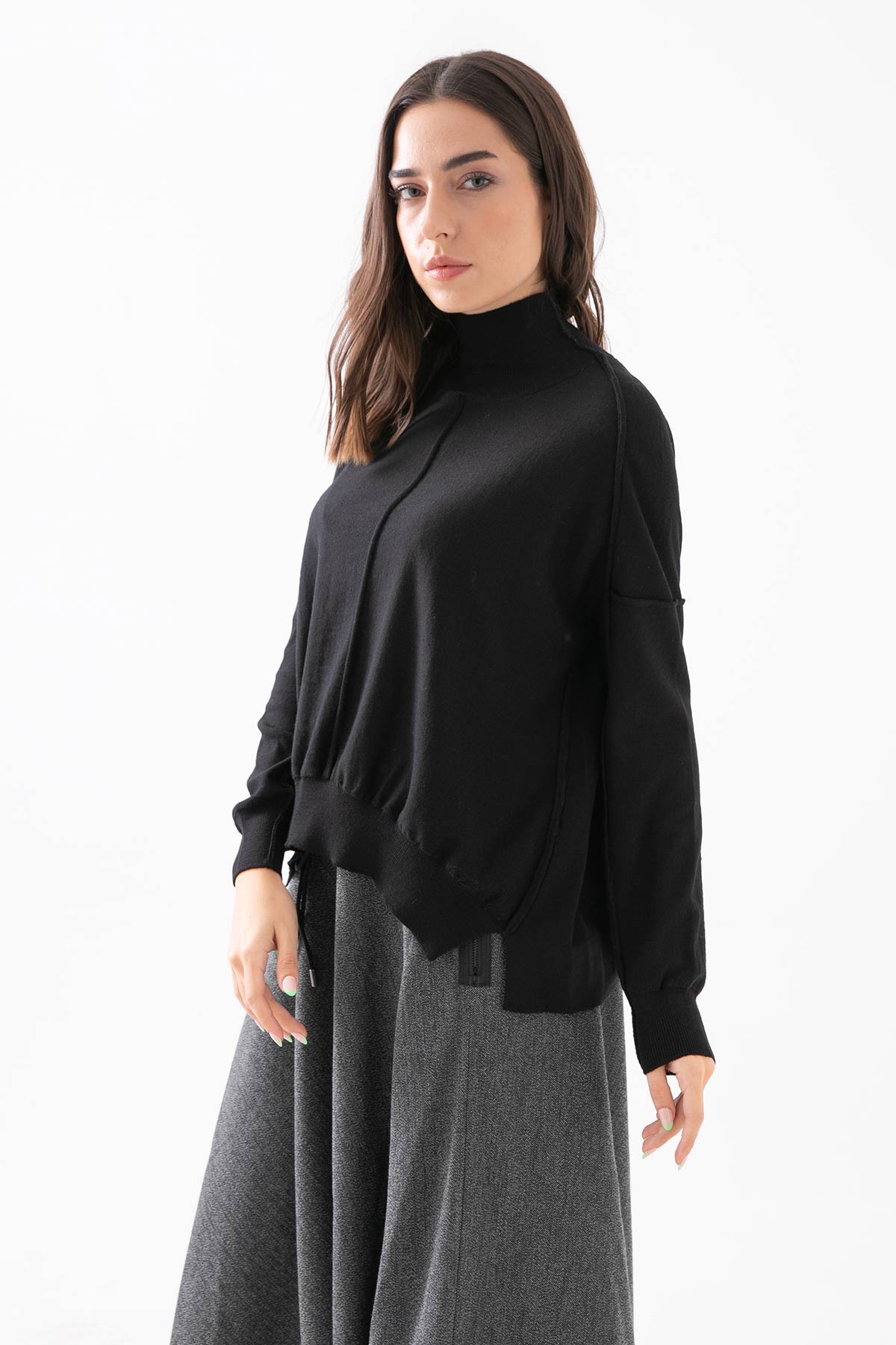 Crea Concept Balıkçı Yaka Yün Triko-Libas Trendy Fashion Store