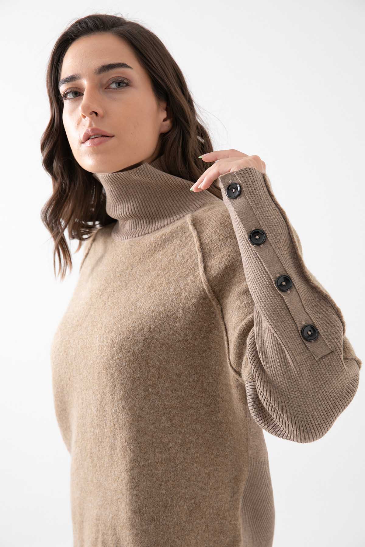 Crea Concept Balıkçı Yaka Yün Triko-Libas Trendy Fashion Store