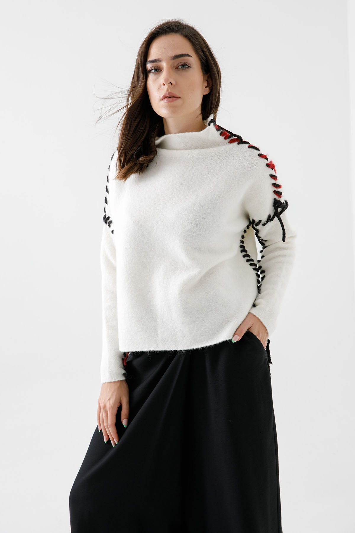 Crea Concept Örgü Detaylı Triko-Libas Trendy Fashion Store