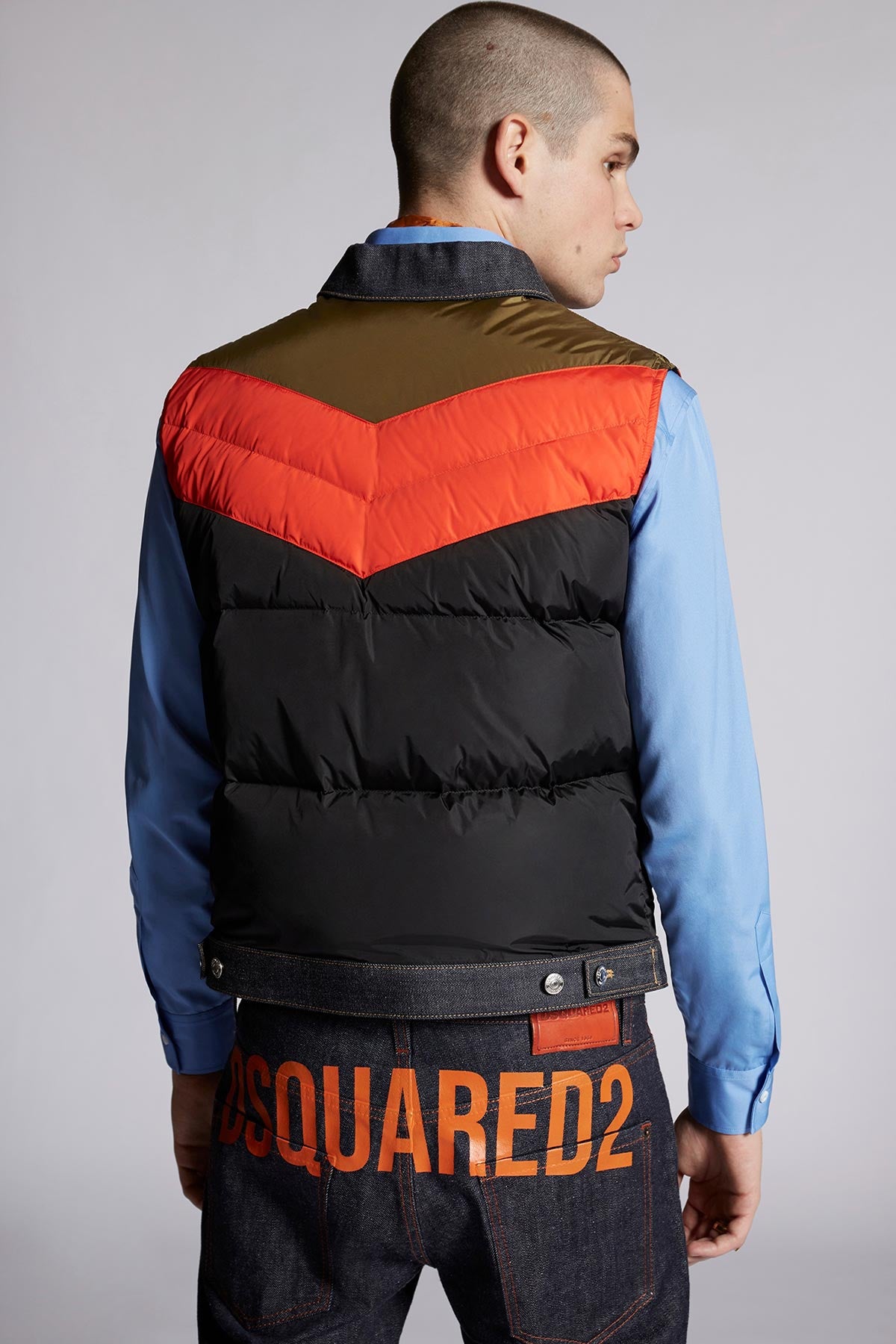 Dsquared Denim Kombinasyonlu Puffer Yelek-Libas Trendy Fashion Store