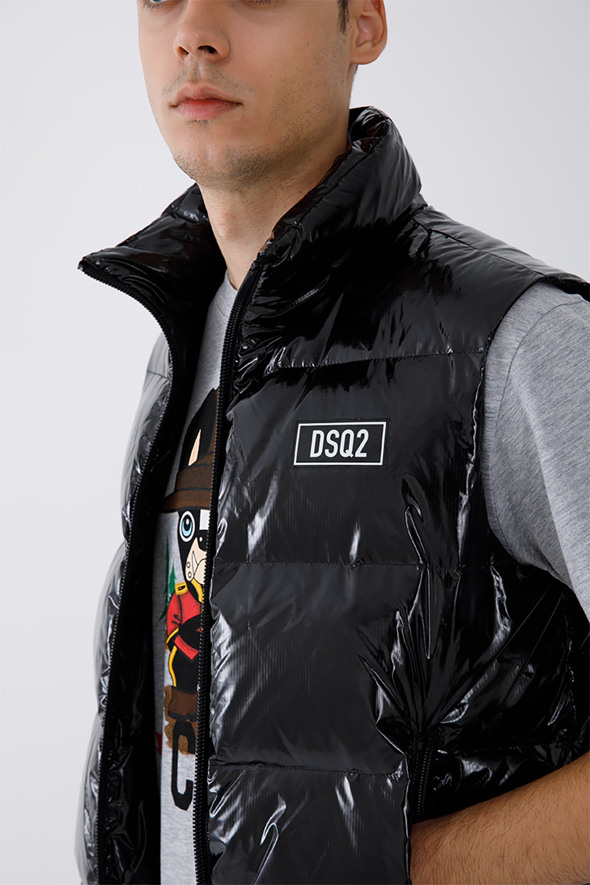 Dsquared Parlak Puffer Yelek-Libas Trendy Fashion Store