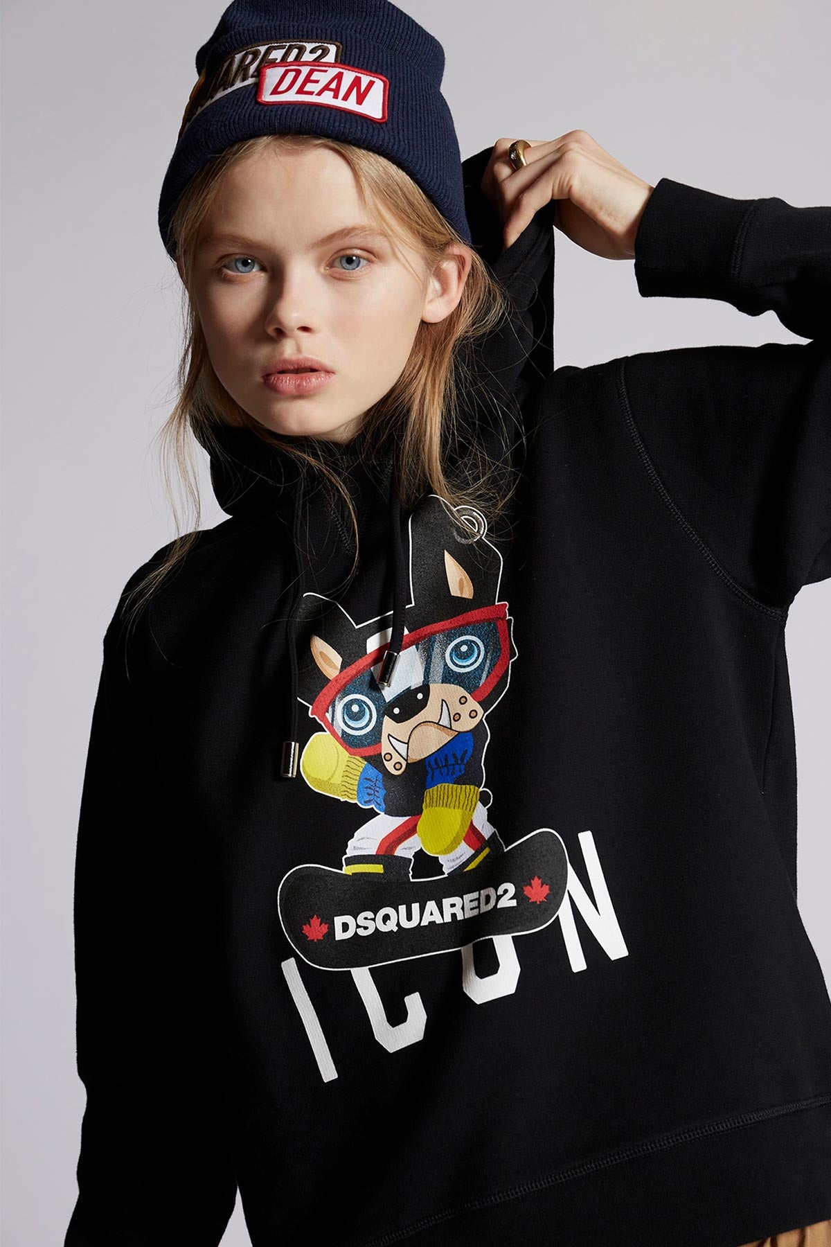 Dsquared Icon Logolu Kapüşonlu Sweatshirt-Libas Trendy Fashion Store