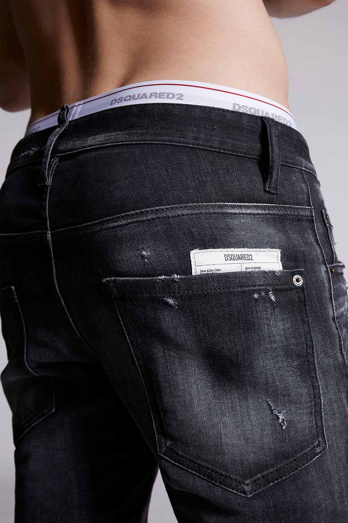 Dsquared Yıkama ve Eskitme Detaylı Skater Jeans-Libas Trendy Fashion Store