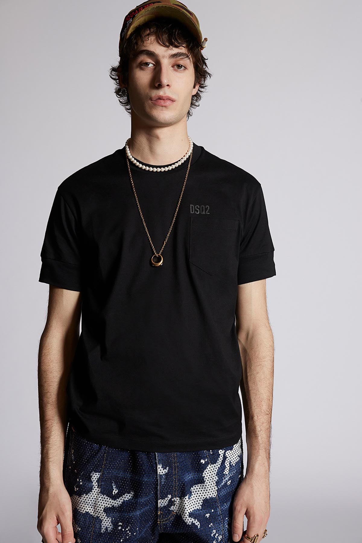 Dsquared Geniş Kesim Cep Detaylı T-shirt-Libas Trendy Fashion Store