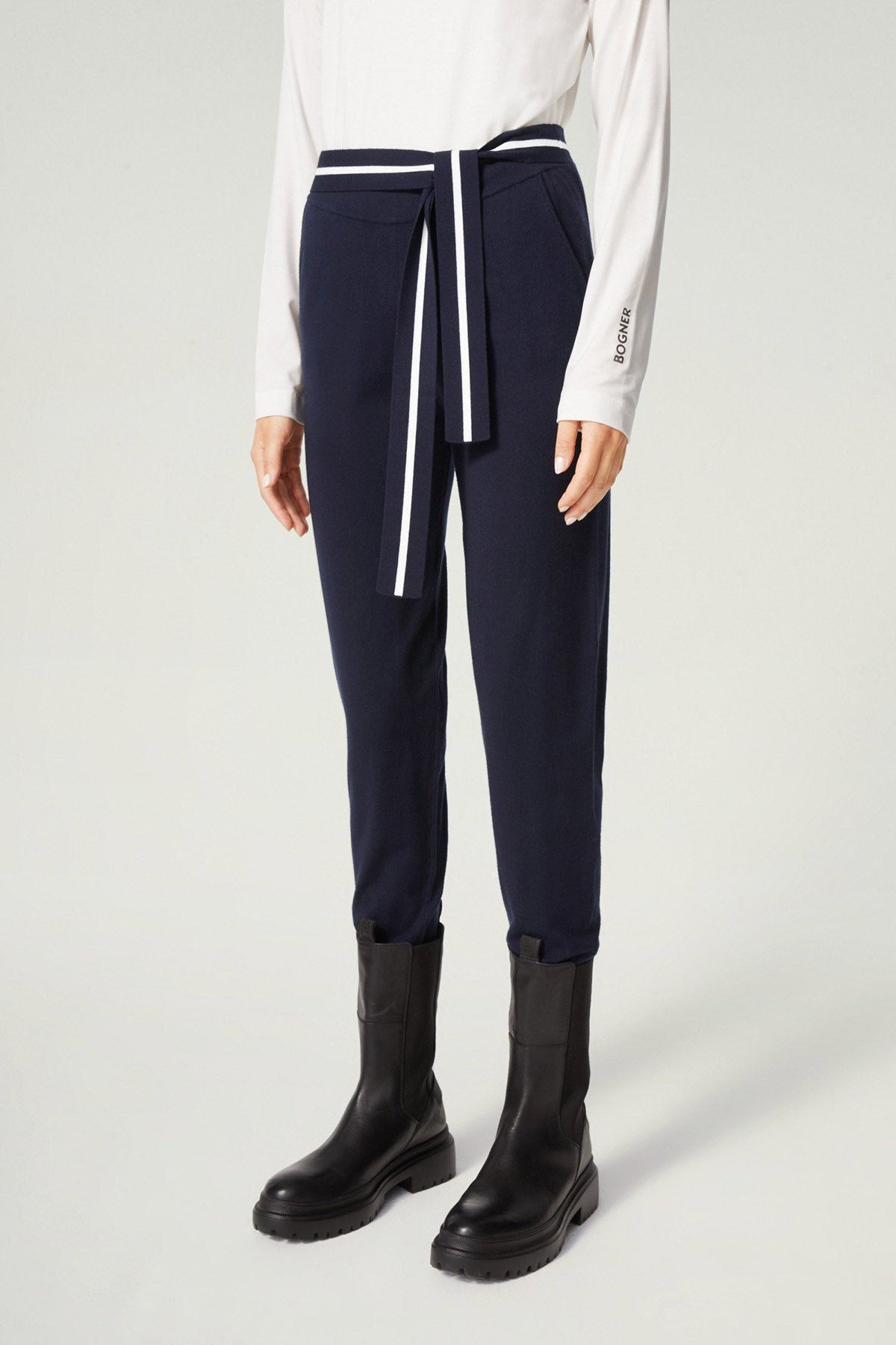 Bogner Sahra Belden Kuşaklı Yüksek Bel Pantolon-Libas Trendy Fashion Store