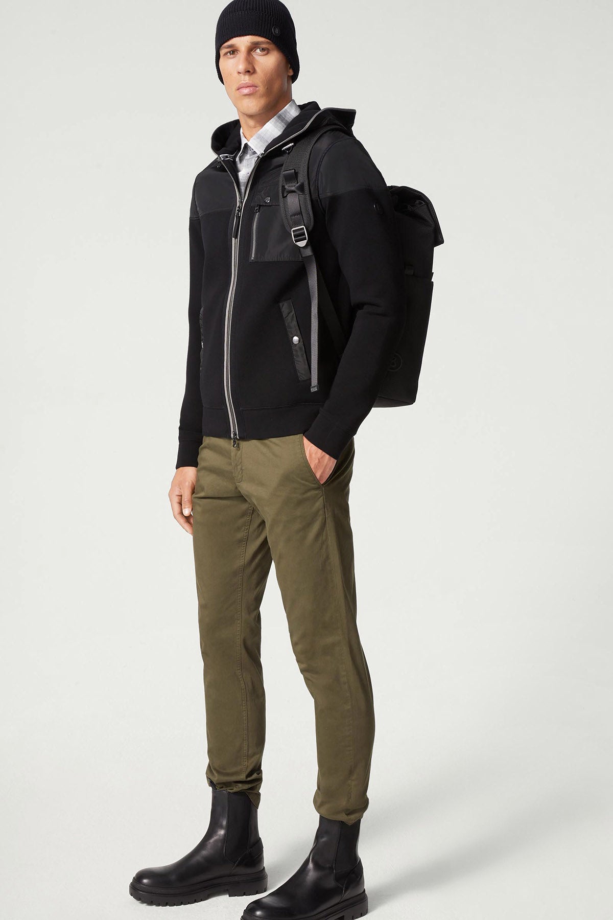 Bogner Warten Kapüşonlu Hibrit Streç Ceket-Libas Trendy Fashion Store