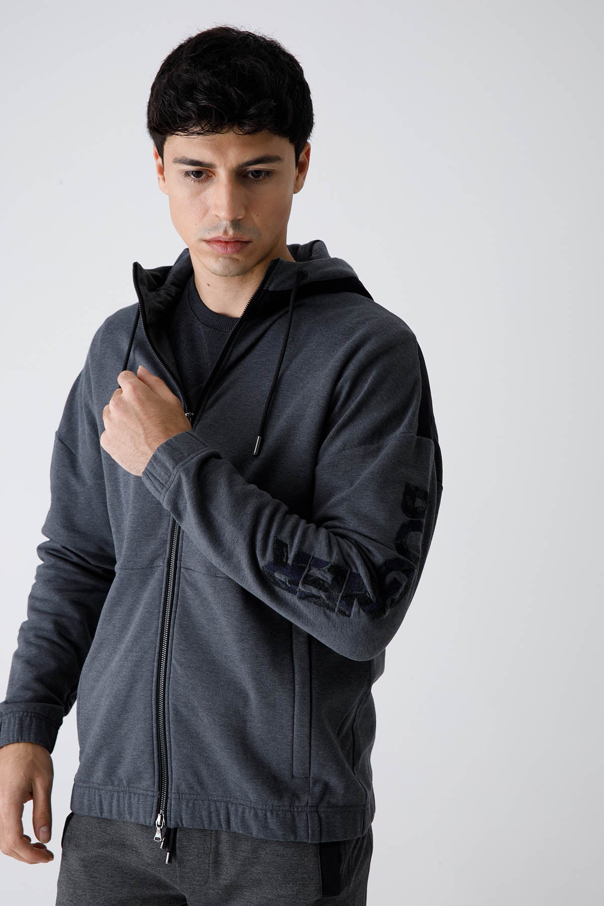 Bogner Harro Kapüşonlu Fermuarlı Sweatshirt Ceket-Libas Trendy Fashion Store