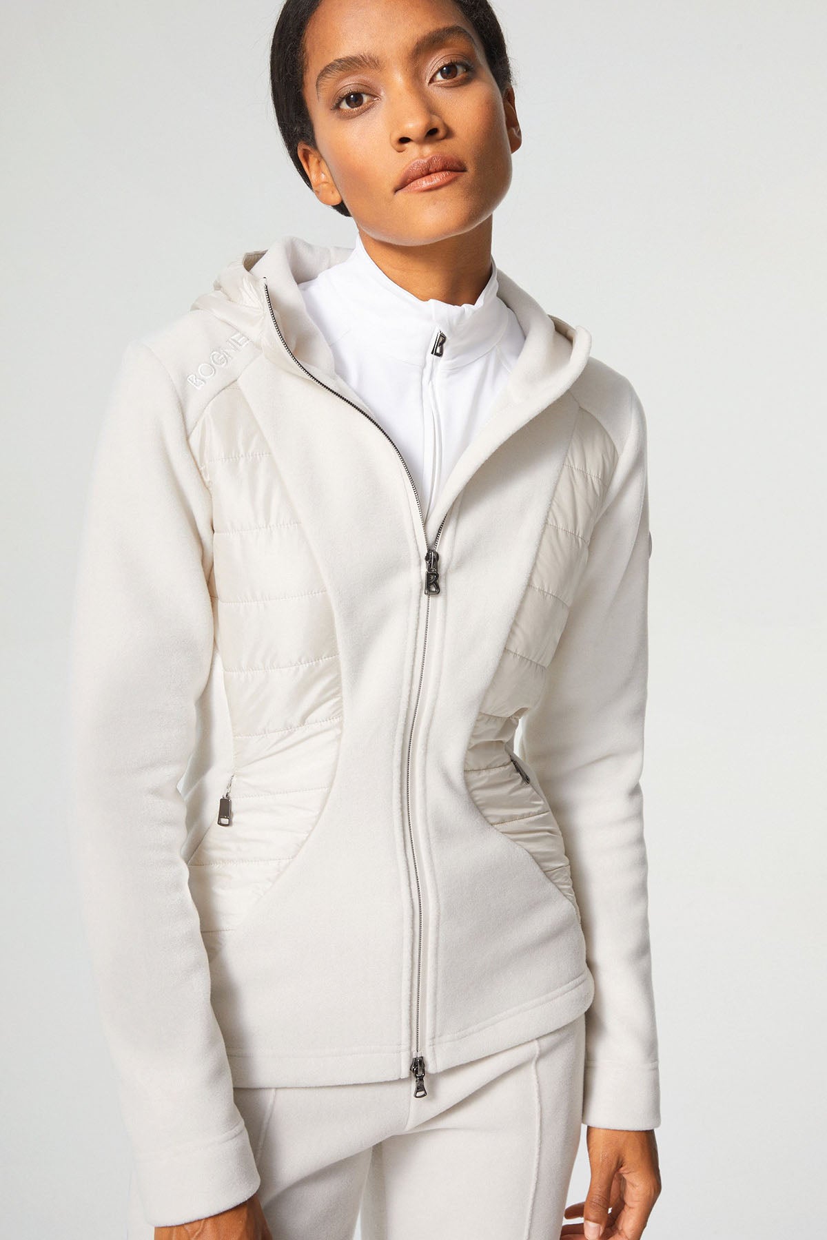 Bogner Gracy Kapüşonlu Polar Sweatshirt Ceket-Libas Trendy Fashion Store