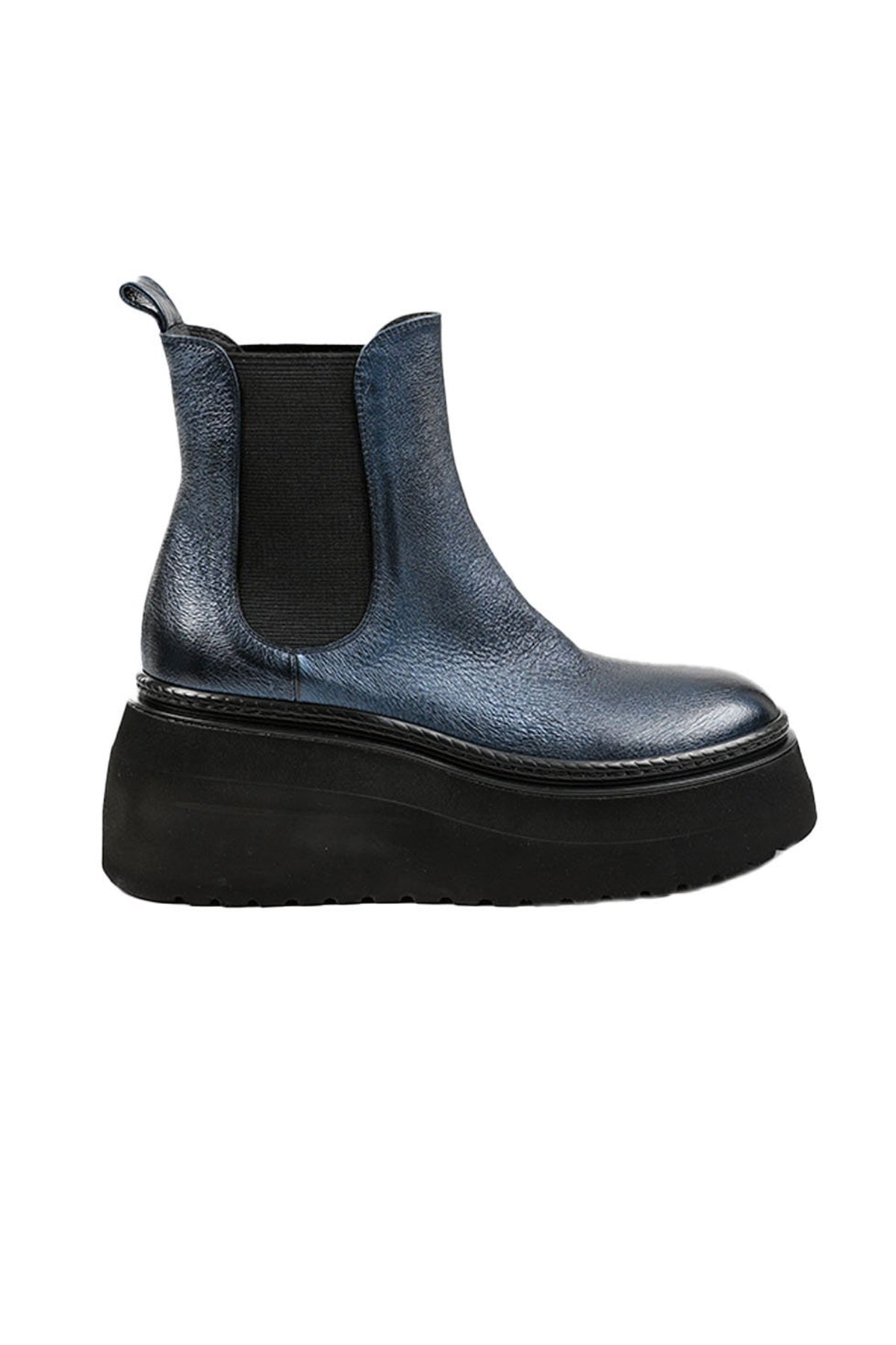 Fruit Spor Platform Tabanlı Parlak Metalik Deri Bot-Libas Trendy Fashion Store