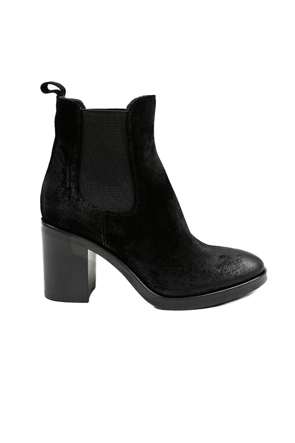 Fruit Kalın Topuklu Lastikli Nubuk Bot-Libas Trendy Fashion Store