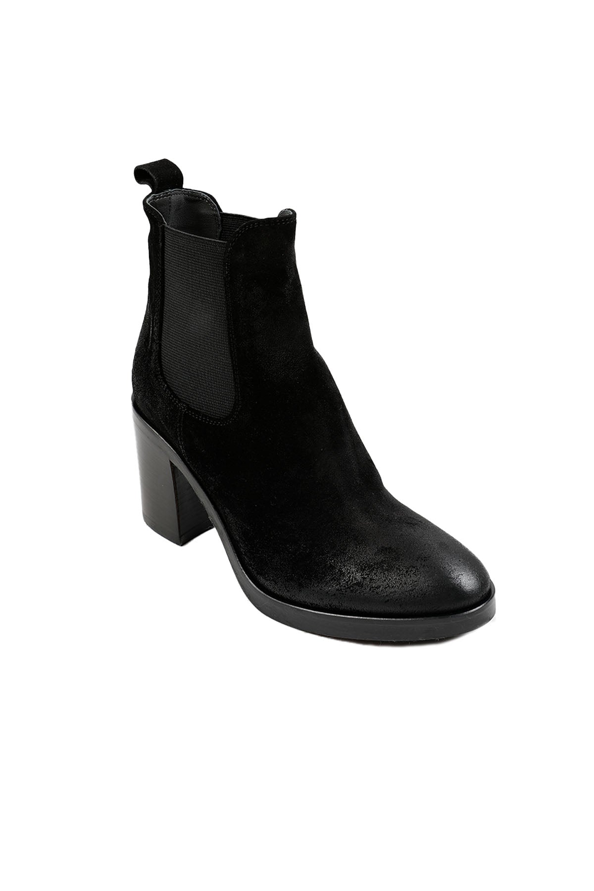 Fruit Kalın Topuklu Lastikli Nubuk Bot-Libas Trendy Fashion Store