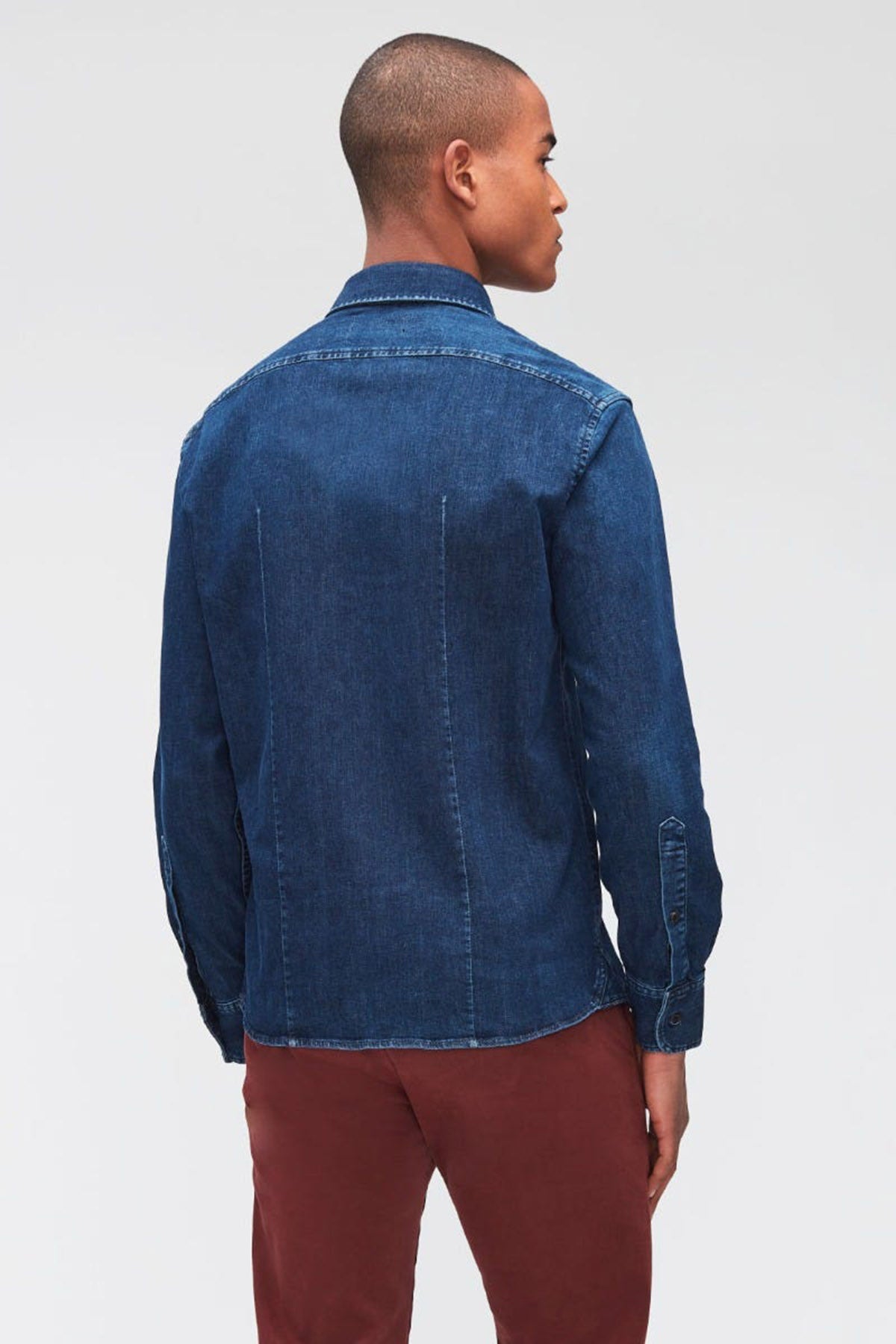 7 For All Mankind Slim Fit Denim Gömlek-Libas Trendy Fashion Store