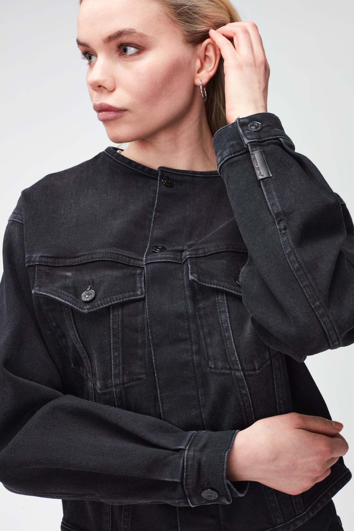 7 For All Mankind Gabi Denim Ceket-Libas Trendy Fashion Store