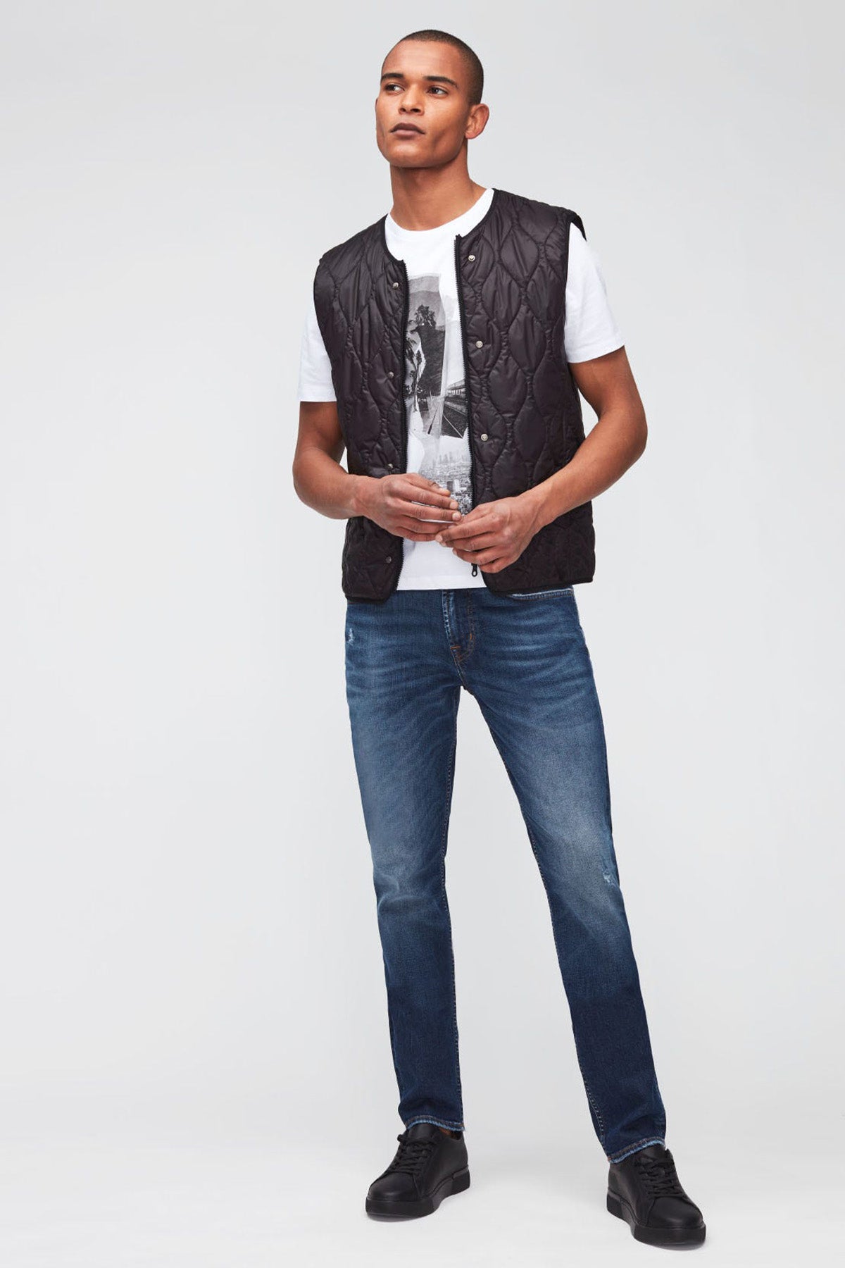 7 For All Mankind Slimmy Tapered Modern Slim Fit Jeans-Libas Trendy Fashion Store