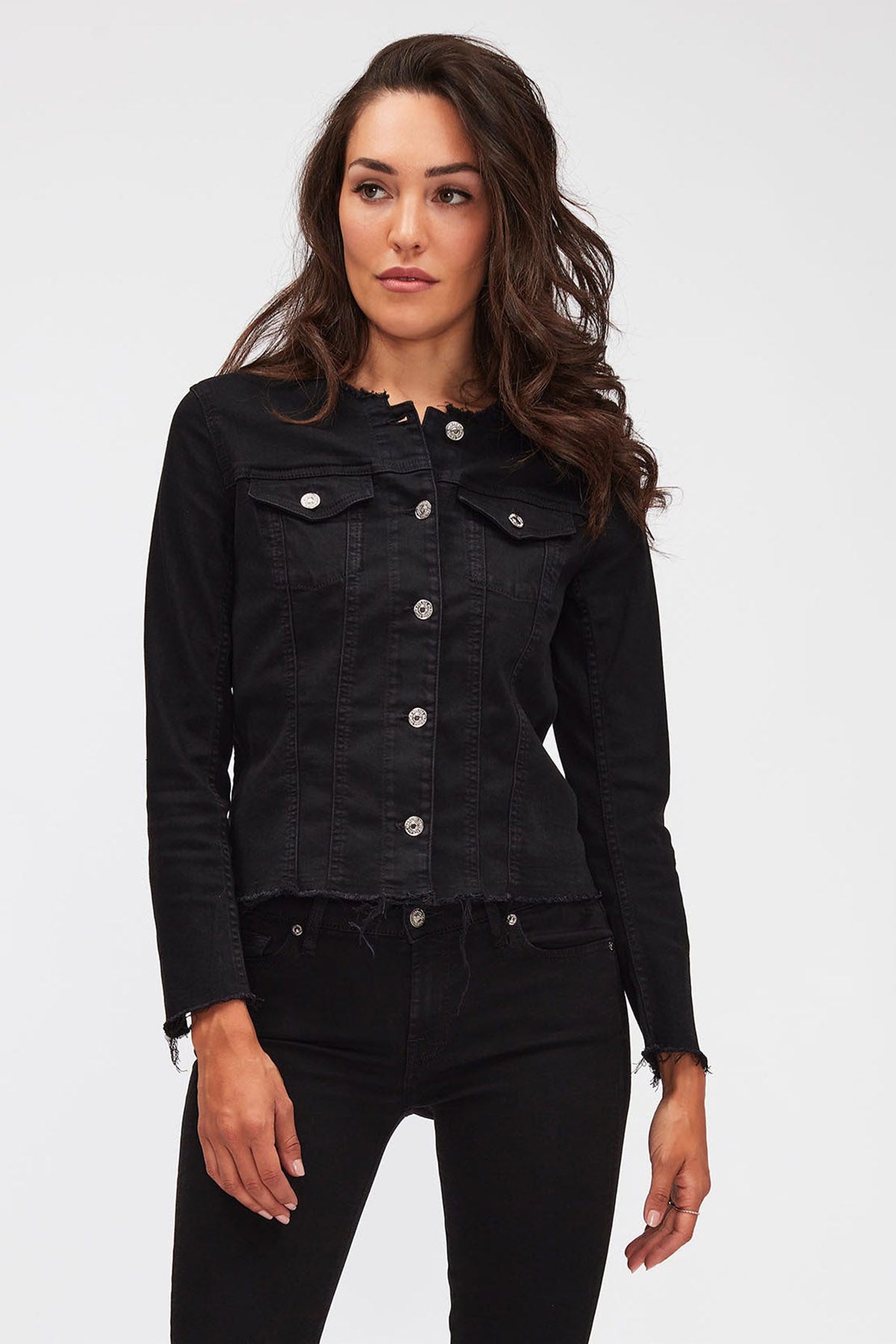 7 For All Mankind B Air Streç Denim Ceket-Libas Trendy Fashion Store