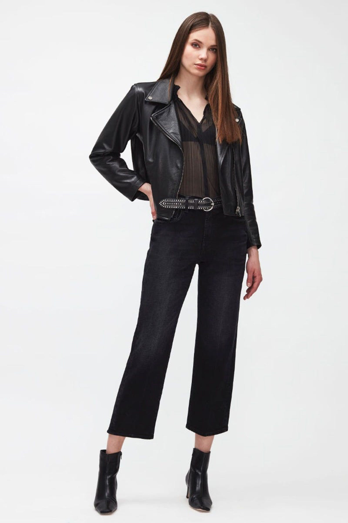 7 For All Mankind Modern Straight Fit Yüksek Bel Jeans-Libas Trendy Fashion Store
