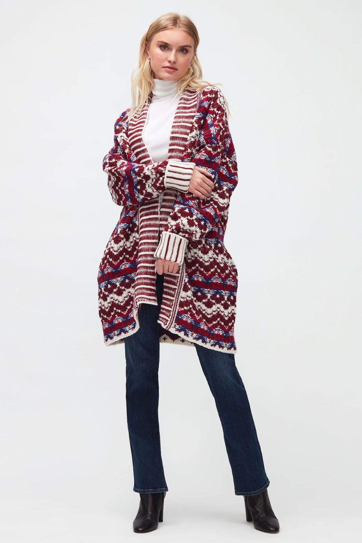 7 For All Mankind Çift Taraflı Örgü Yün Ceket-Libas Trendy Fashion Store