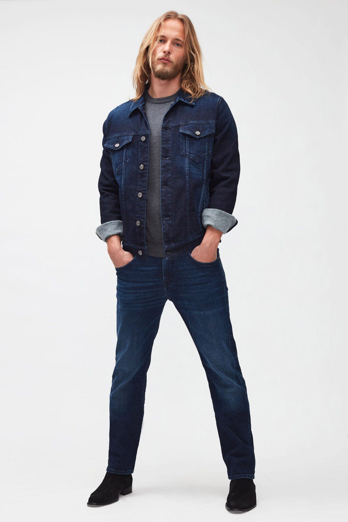 7 For All Mankind Kaşmirli Streç Denim Ceket-Libas Trendy Fashion Store