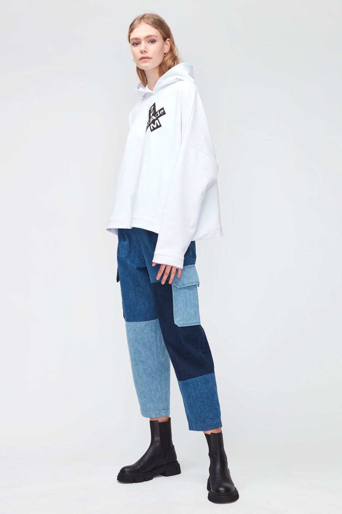 7 For All Mankind Geniş Kesim Kapüşonlu Sweatshirt-Libas Trendy Fashion Store