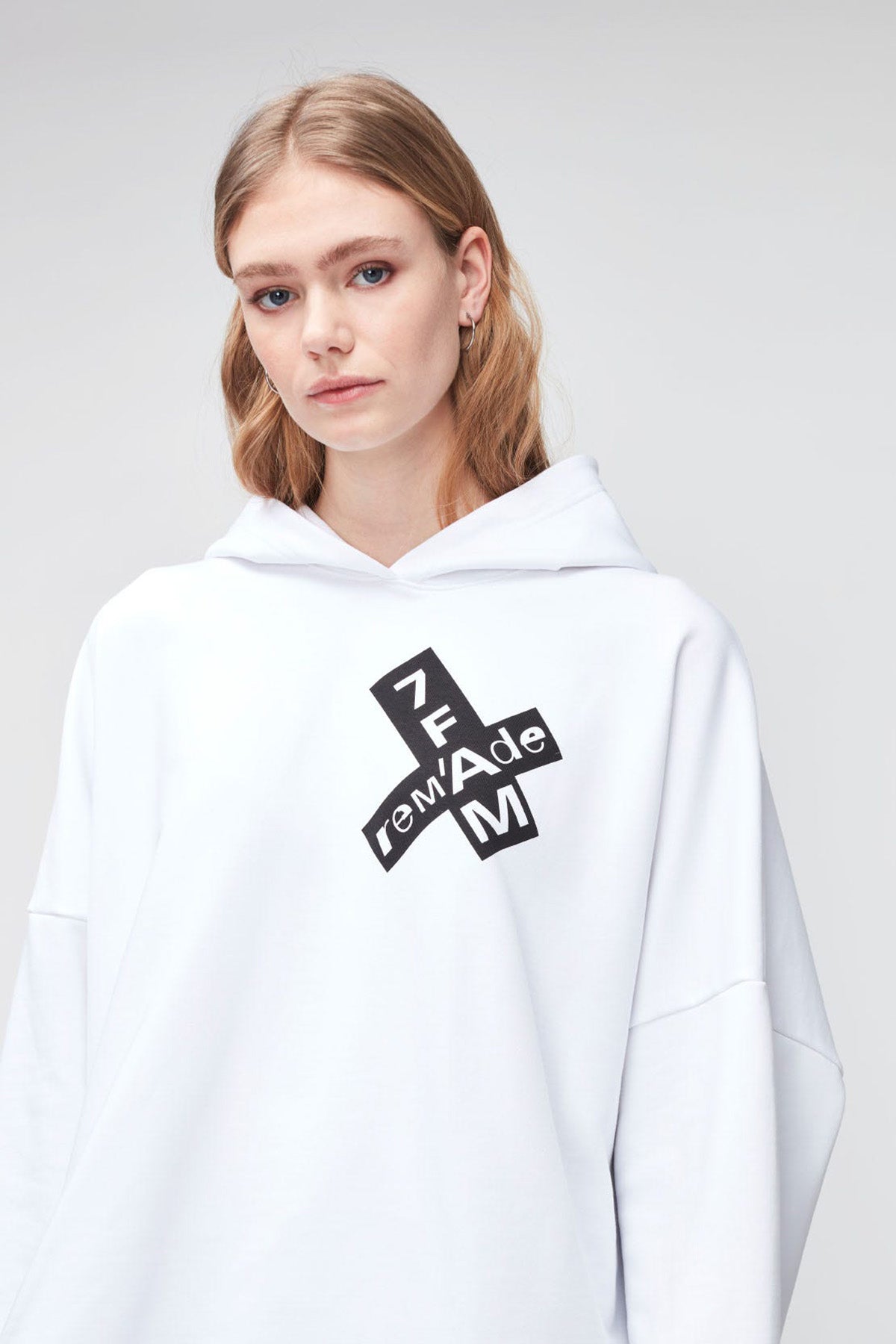 7 For All Mankind Geniş Kesim Kapüşonlu Sweatshirt-Libas Trendy Fashion Store