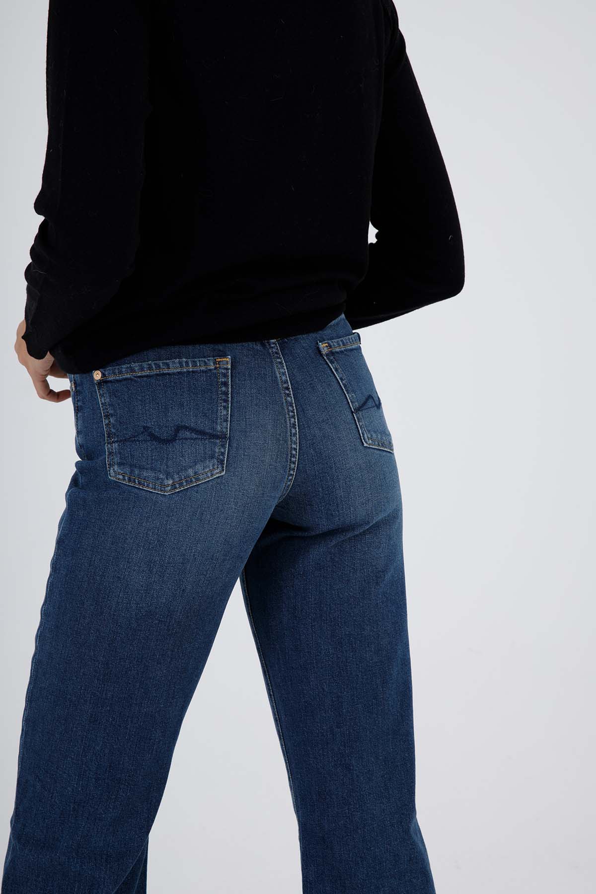 7 For All Mankind Alexa Cropped Streç Jeans-Libas Trendy Fashion Store