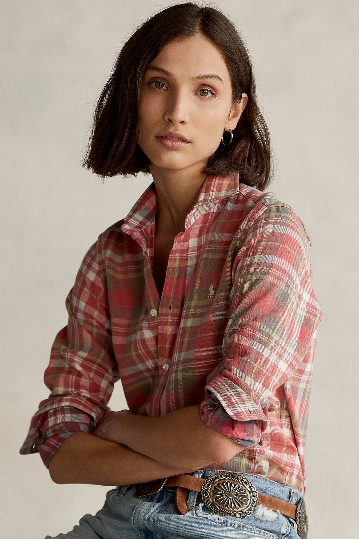 Polo Ralph Lauren Classic Fit Kareli Gömlek-Libas Trendy Fashion Store