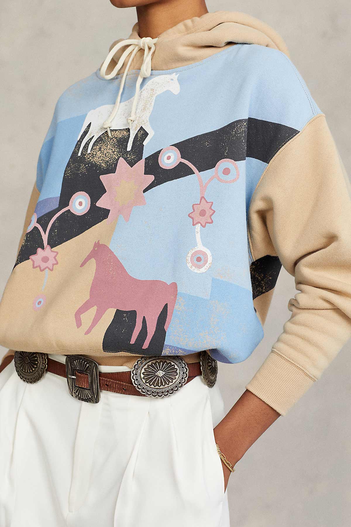 Polo Ralph Lauren Kapüşonlu Desenli Sweatshirt-Libas Trendy Fashion Store