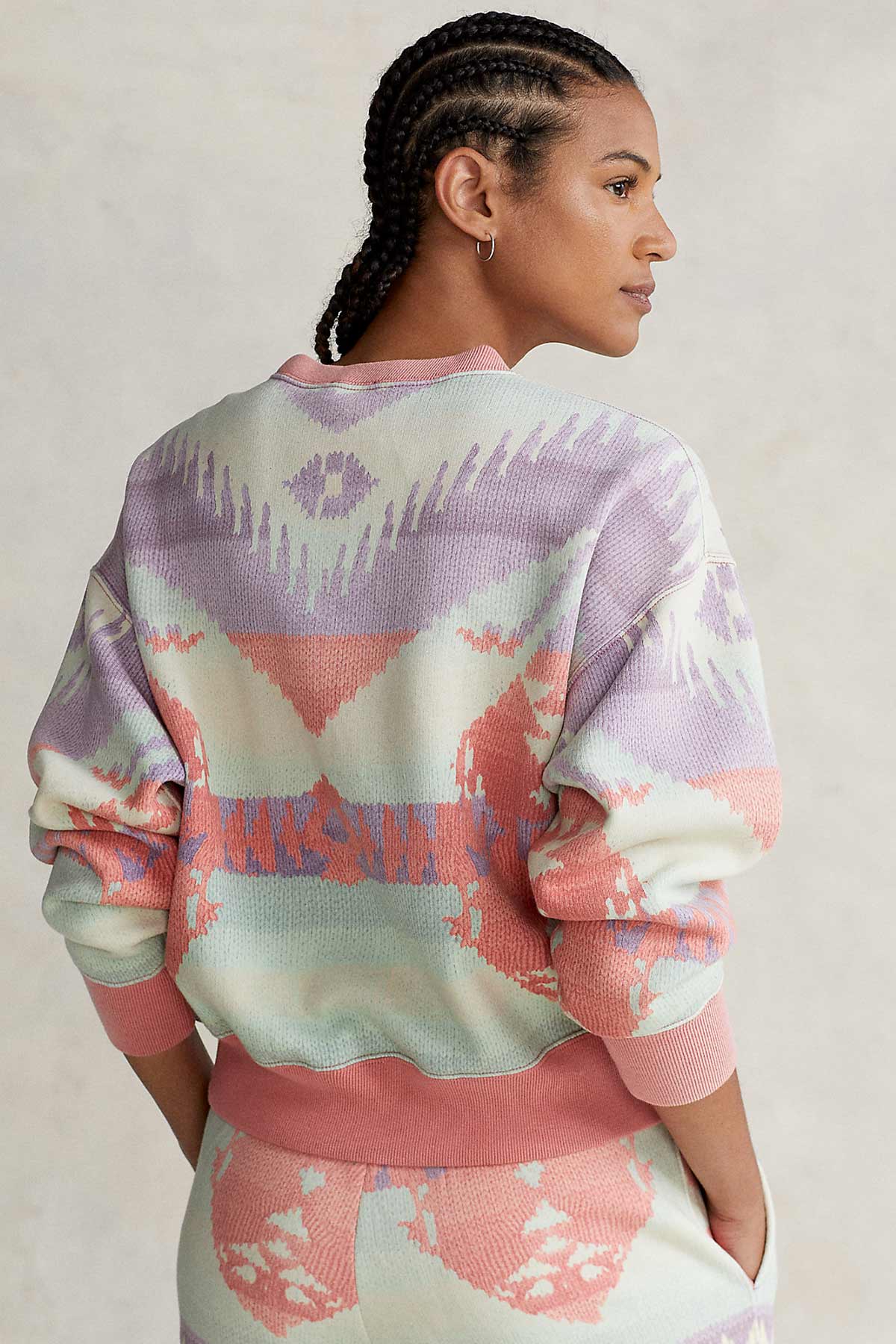 Polo Ralph Lauren Etnik Desenli Sweatshirt-Libas Trendy Fashion Store