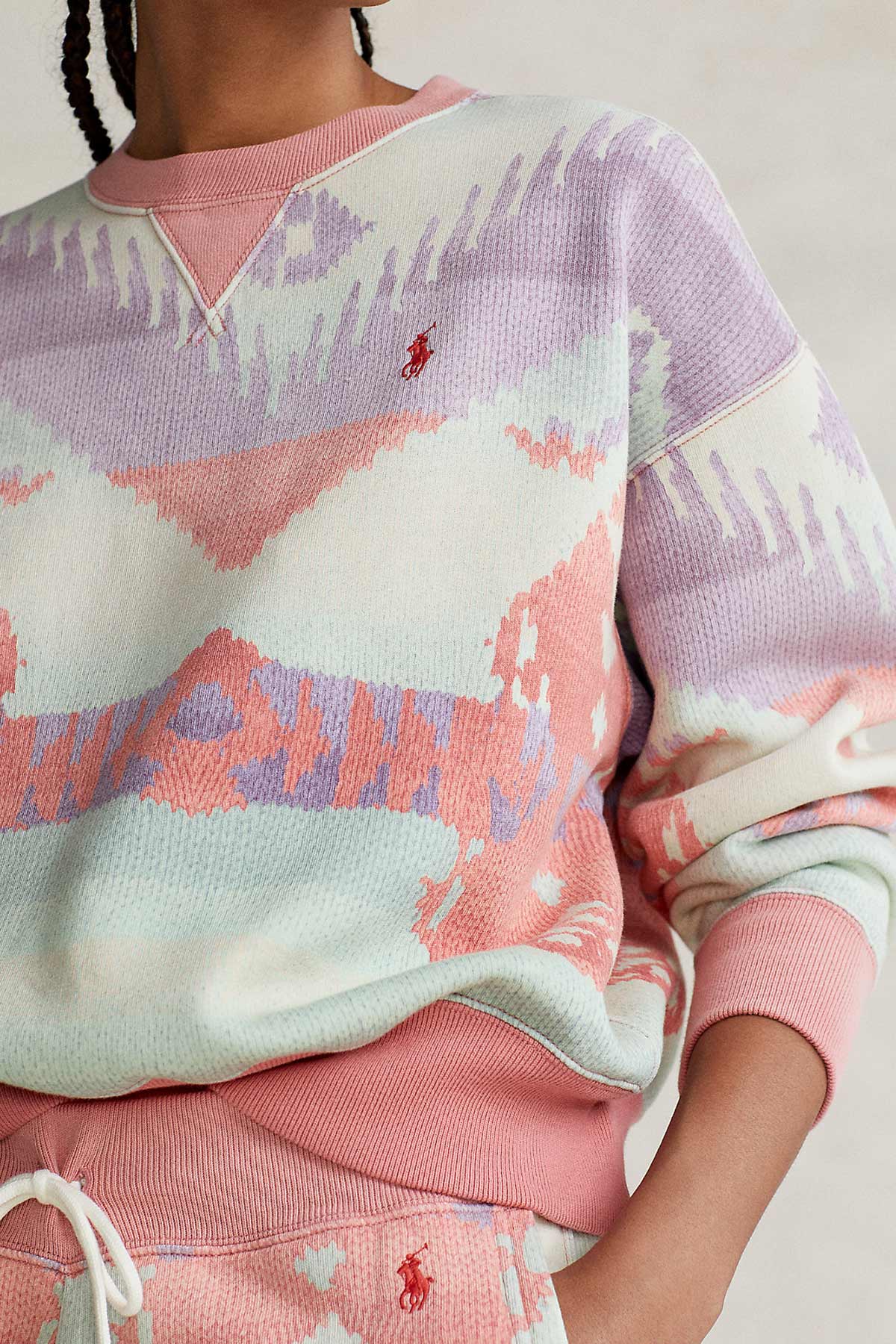 Polo Ralph Lauren Etnik Desenli Sweatshirt-Libas Trendy Fashion Store