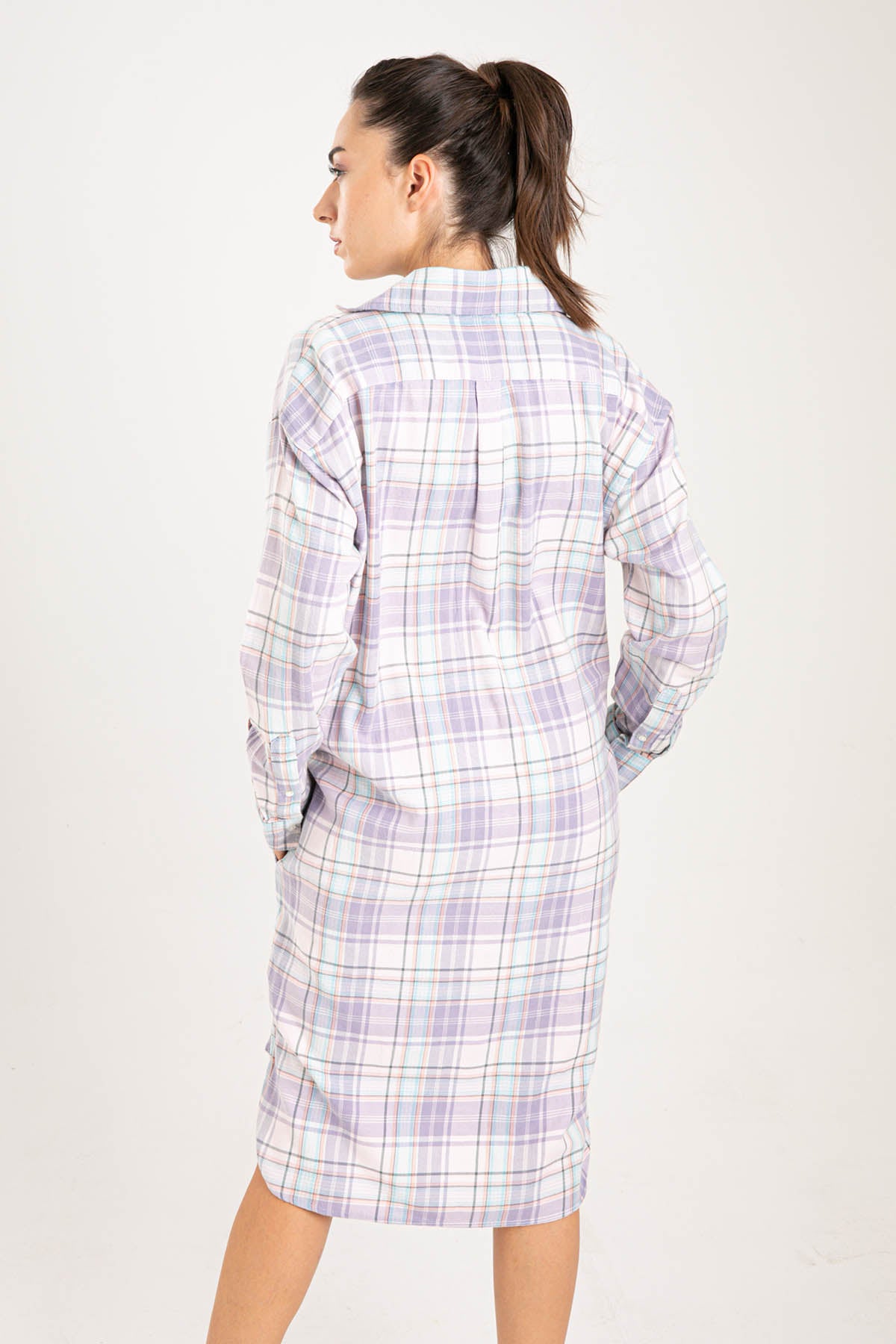 Polo Ralph Lauren Ekoseli Gömlek Elbise-Libas Trendy Fashion Store
