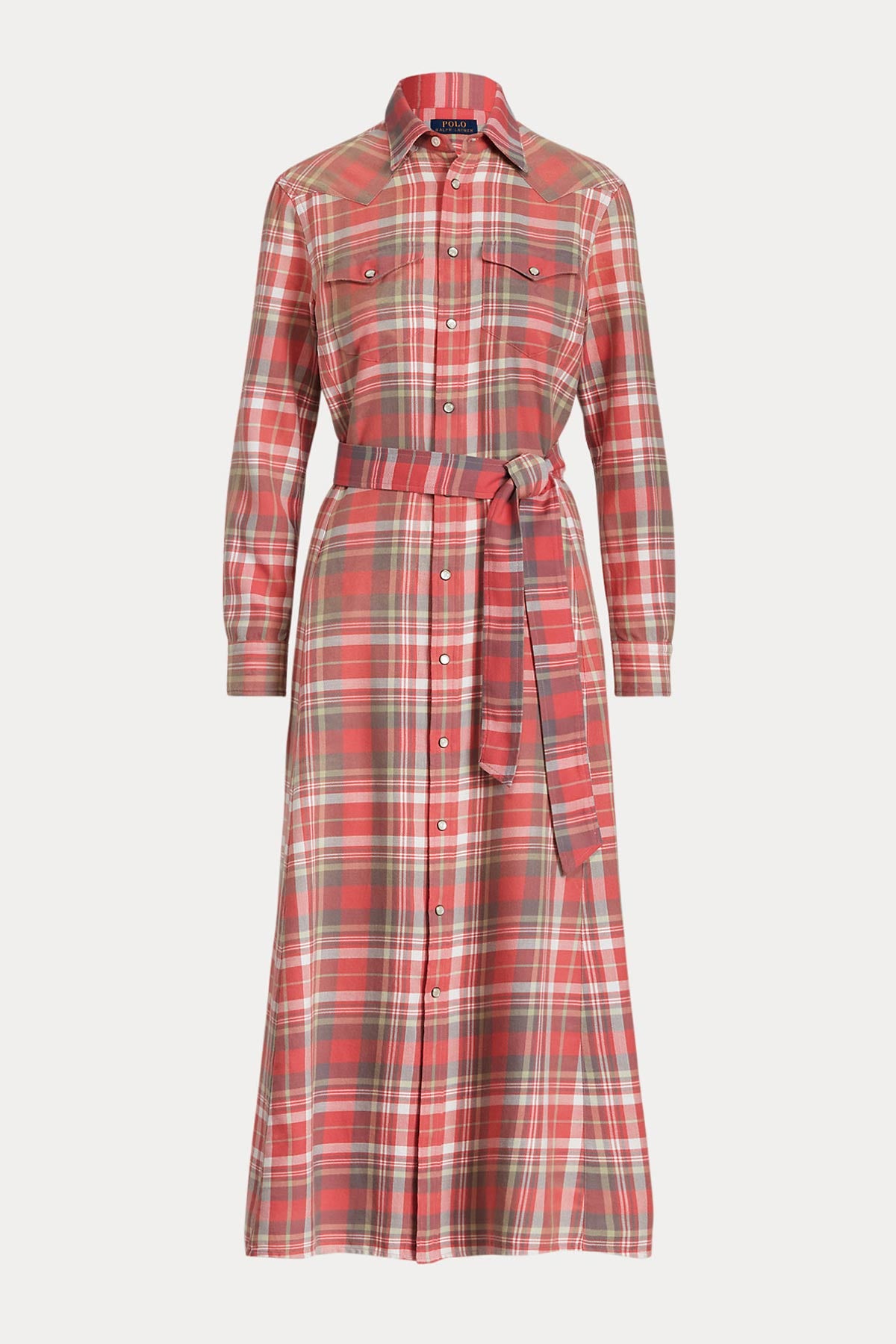 Polo Ralph Lauren Belden Kuşaklı Maxi Elbise-Libas Trendy Fashion Store