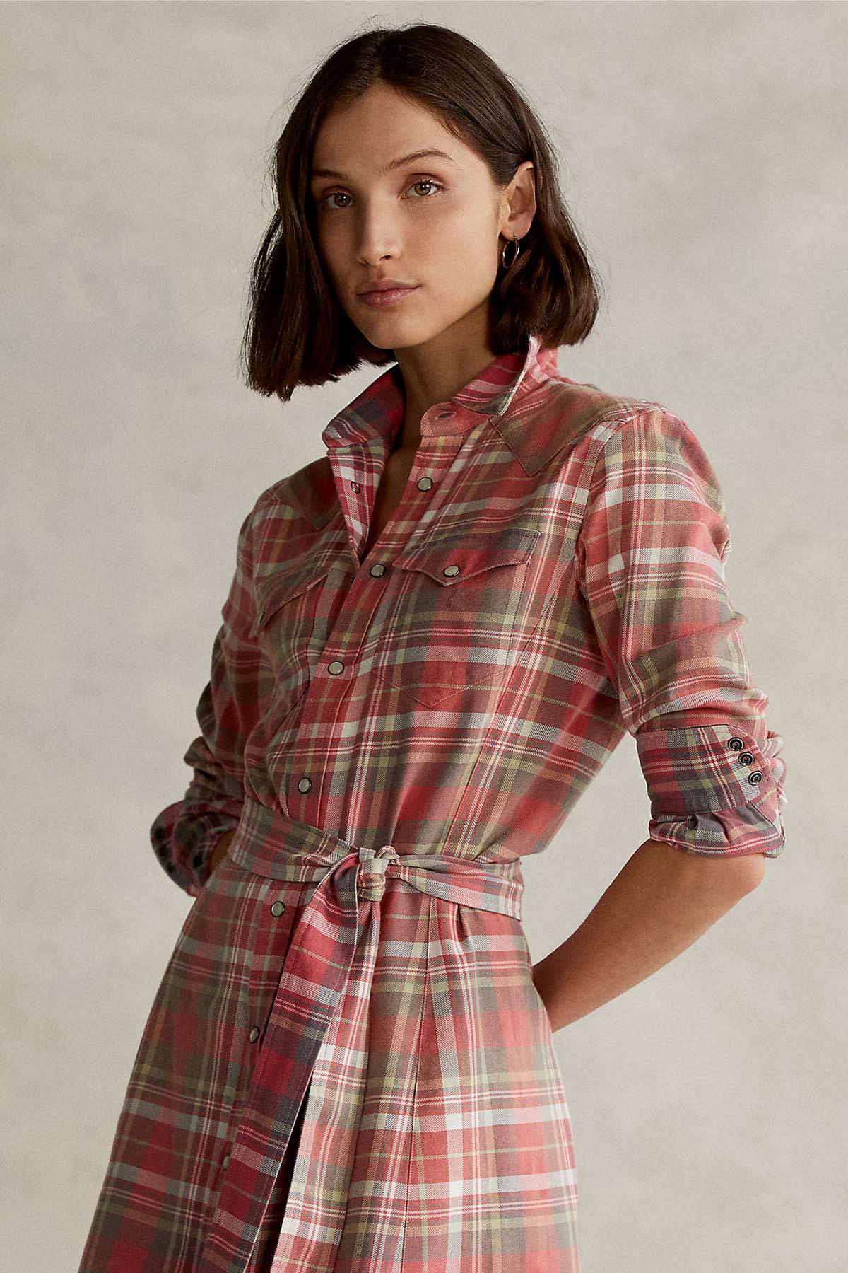 Polo Ralph Lauren Belden Kuşaklı Maxi Elbise-Libas Trendy Fashion Store