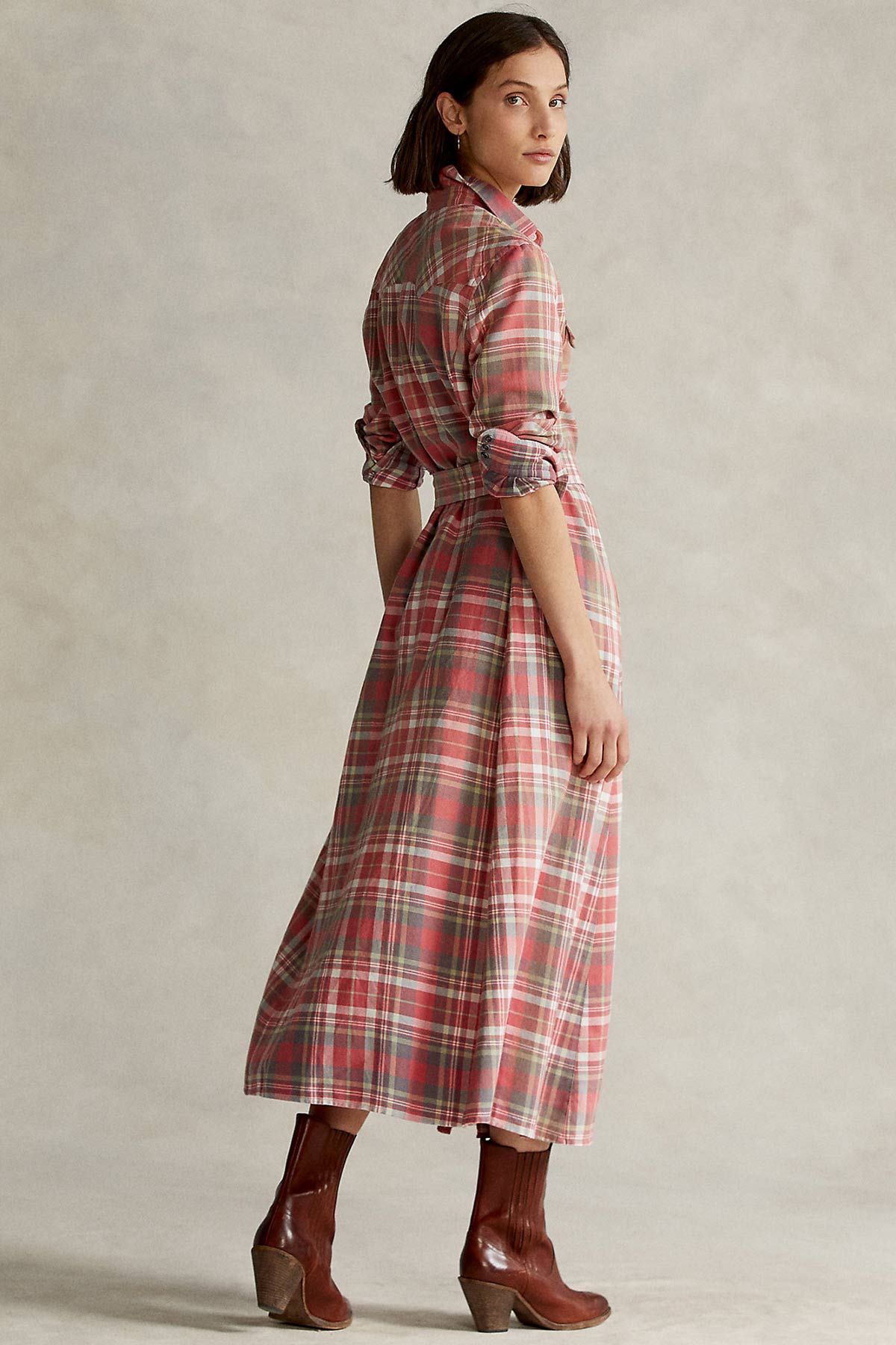 Polo Ralph Lauren Belden Kuşaklı Maxi Elbise-Libas Trendy Fashion Store