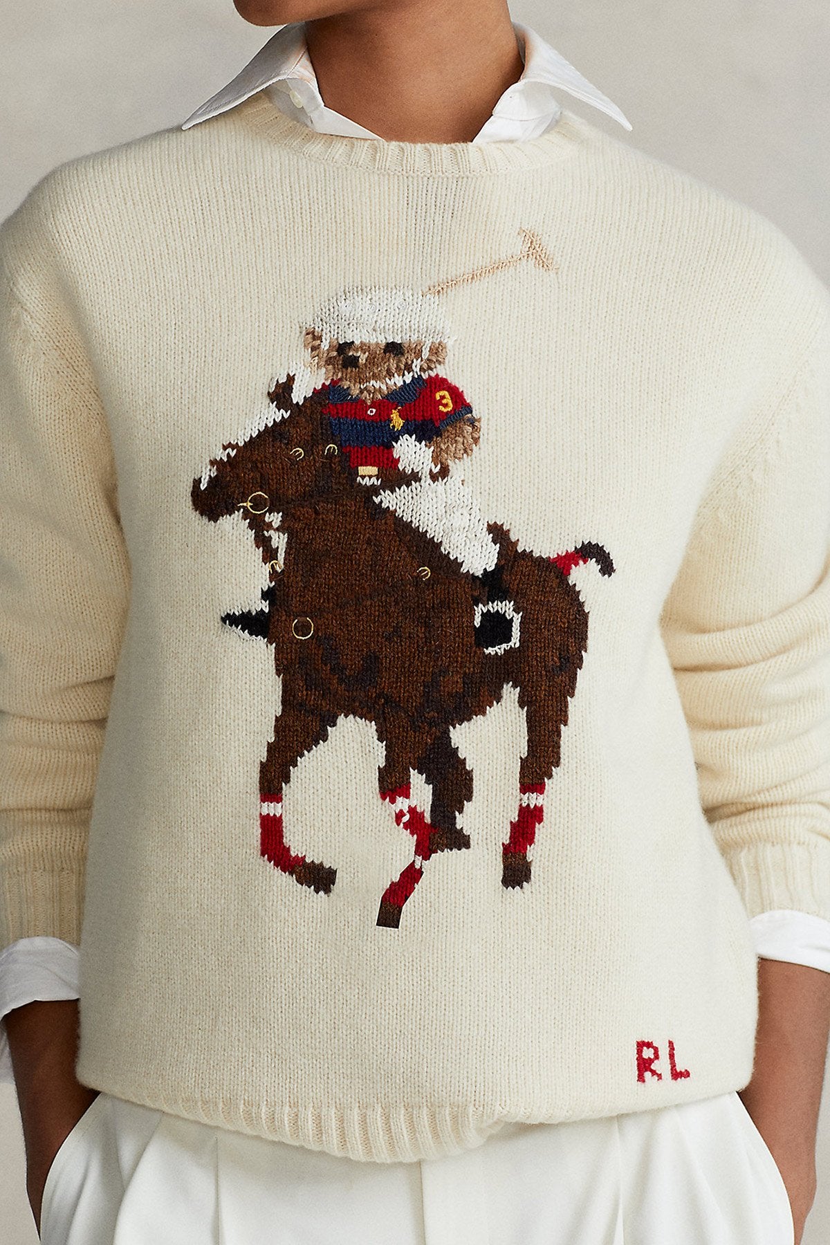 Polo Ralph Lauren Kaşmirli Polo Bear Triko-Libas Trendy Fashion Store