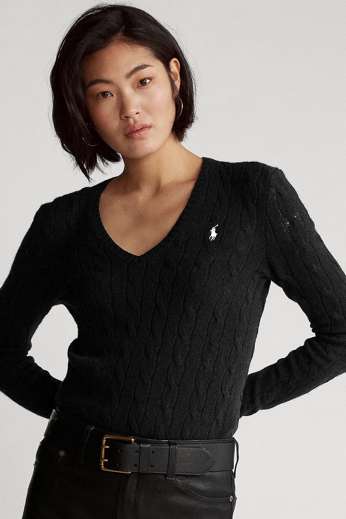 Polo Ralph Lauren Kaşmirli Saç Örgü Triko-Libas Trendy Fashion Store