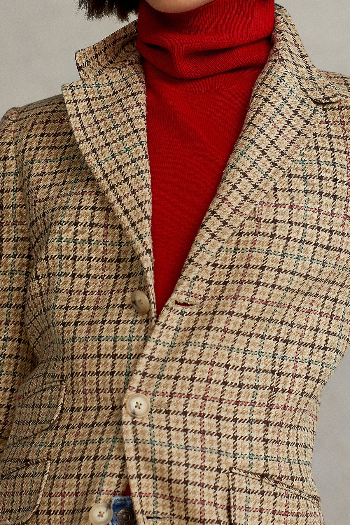 Polo Ralph Lauren İpek Keten Keten Blazer Ceket-Libas Trendy Fashion Store