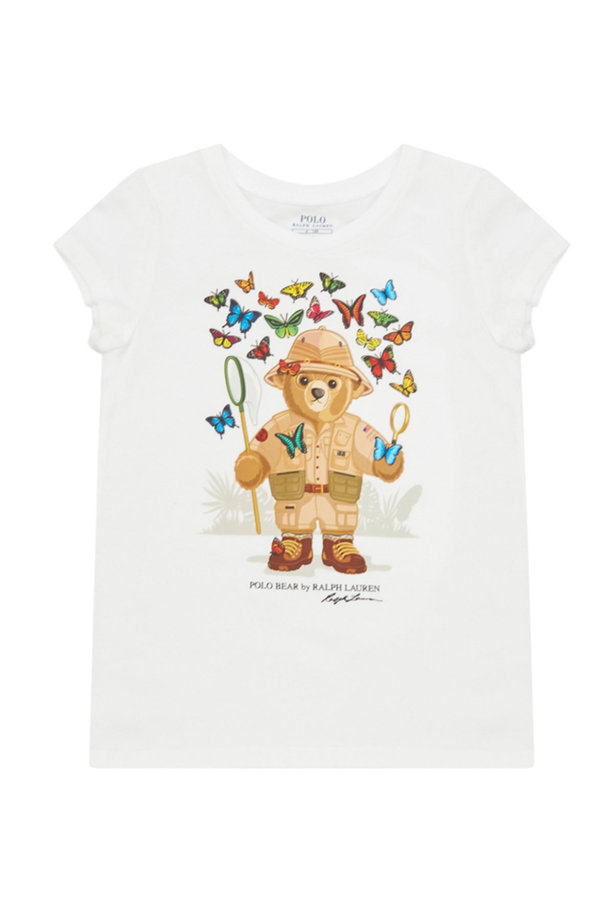 Polo Ralph Lauren Kids 2-4 Yaş Kız Çocuk Polo Bear T-shirt-Libas Trendy Fashion Store