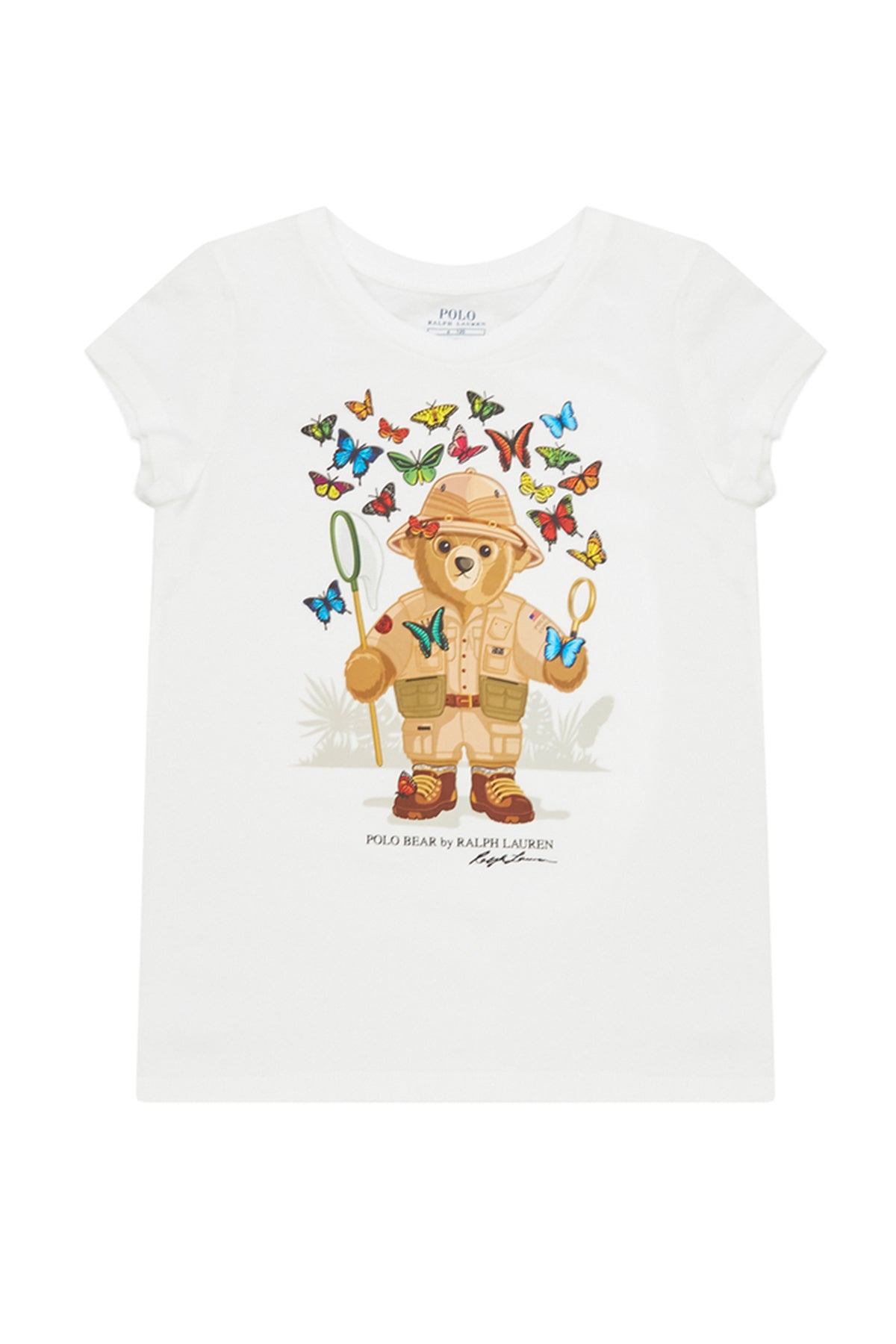 Polo Ralph Lauren Kids 5-6 Yaş Kız Çocuk Polo Bear T-shirt-Libas Trendy Fashion Store