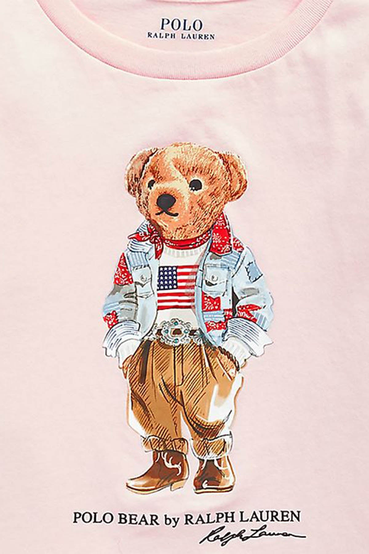 Polo Ralph Lauren Kids 5 Yaş Kız Çocuk Polo Bear T-shirt-Libas Trendy Fashion Store